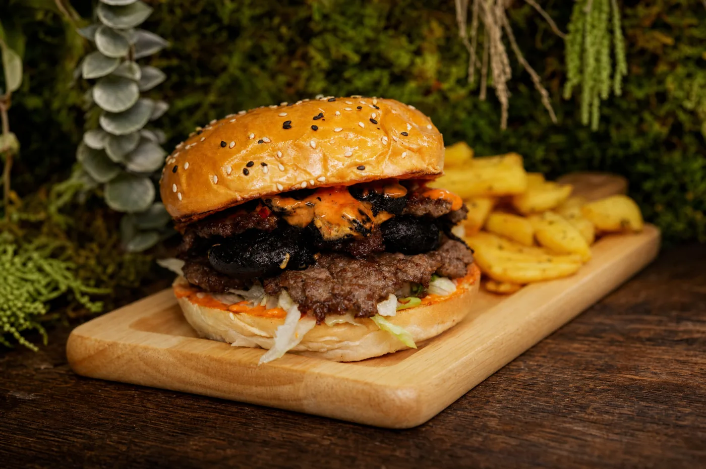 Black Nuggets Burger